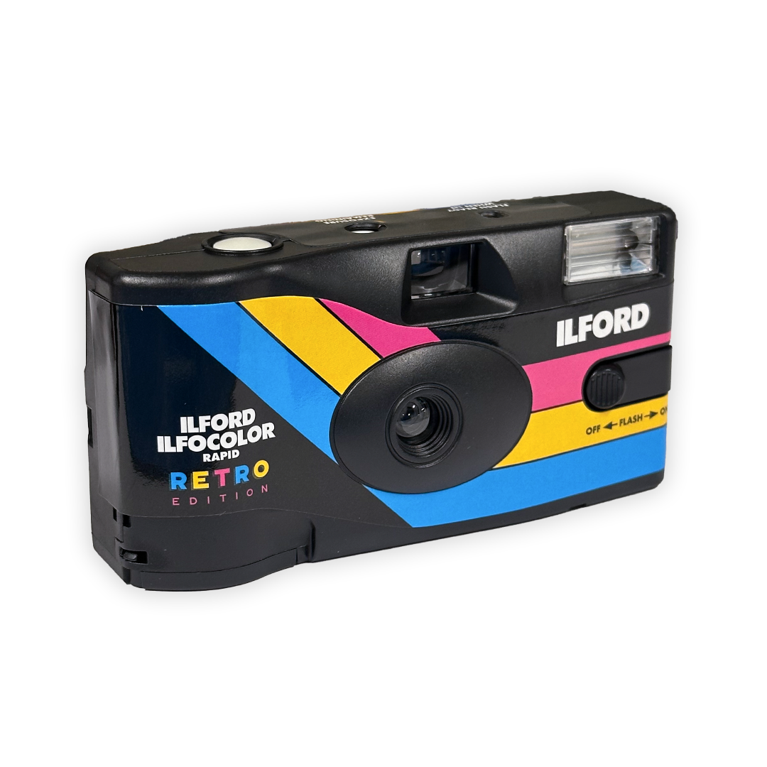 Ilford Ilfocolor Rapid Einwegkamera mit Blitz 27 Aufnahmen ohne Entwicklung